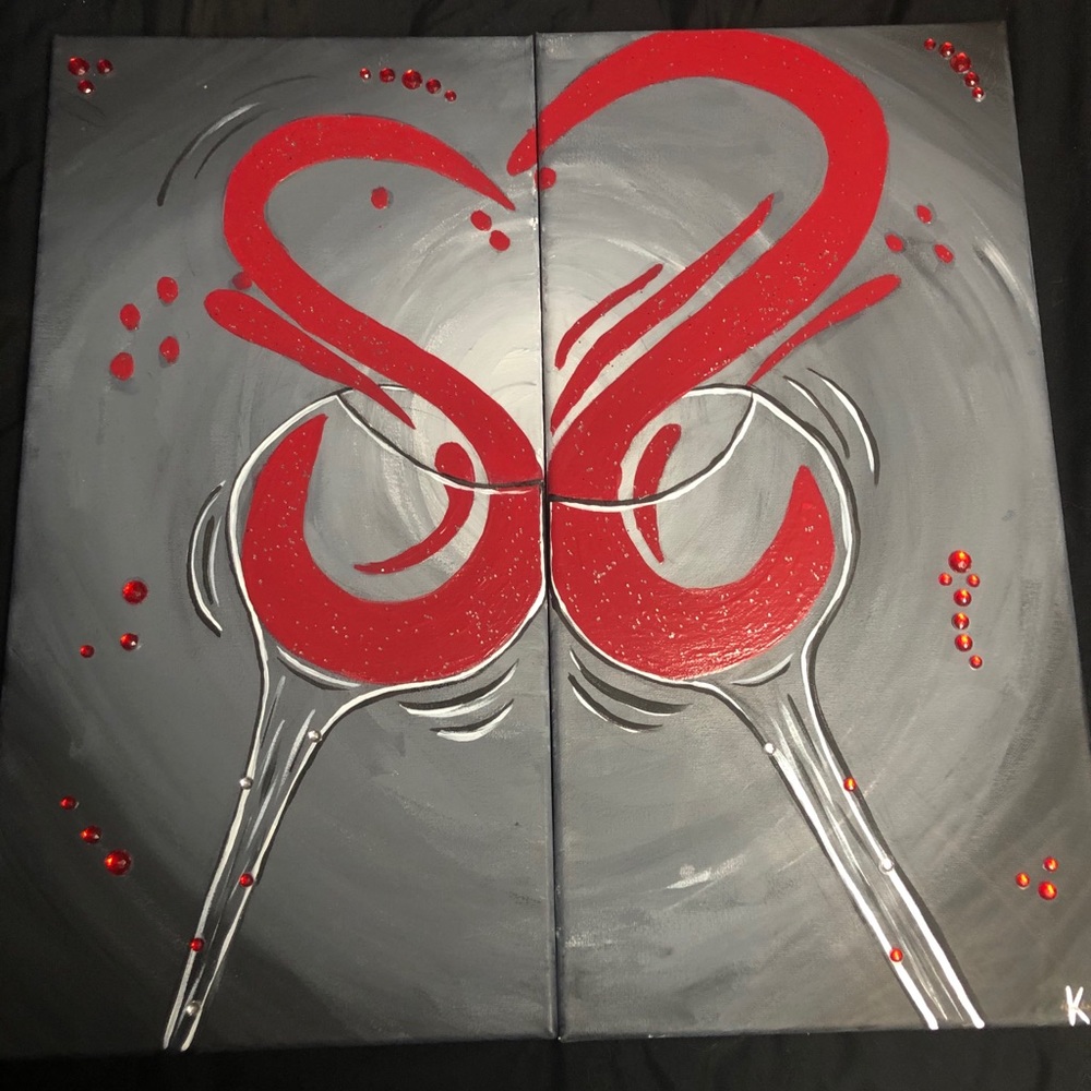 wine painting